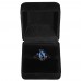 2.5 CARAT Marquis Cut Blue Lab-Created Sapphire 10K Black Gold Filled Ring