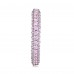 3.00CT Pink Created Lab-Created Sapphire Rhodium Plated Eternity Band