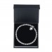 5CT LAB-CREATED SAPPHIRE RHODIUM PLATED BRACELET WITH CHARM