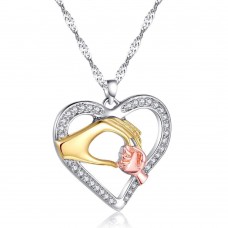 MOTHERS & CHILDS HAND PENDANT WITH CRYSTALS FROM SWAROVSKI®
