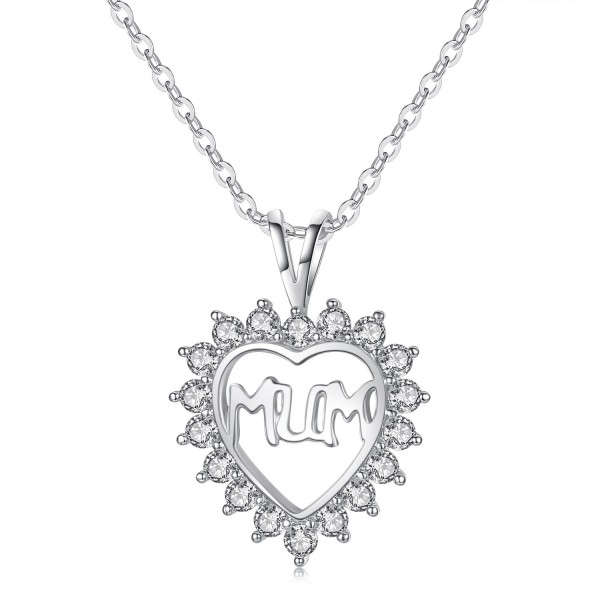 MUM Heart Pendant with Crystals from Swarovski®