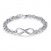 MULTI LINK INFINITY BRACELET WITH OPTIONAL ENGRAVED CHARM