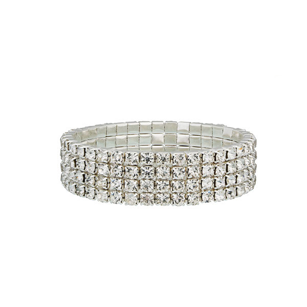 Four Row Tennis Bracelet with crystals from Swarovski®