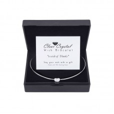 Wish Bracelet plated with Sterling Silver with Congratulations Card