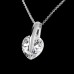 Large Heart Crystal Pendant 15mm with crystals from Swarovski®