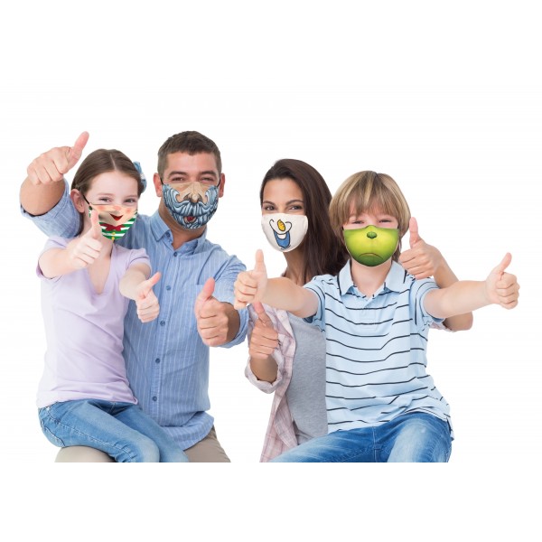 Washable Christmas Family Masks 4 Pack